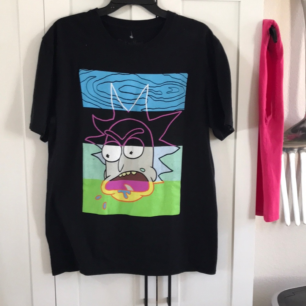 Black Rick Graphic Tee - Rick and Morty